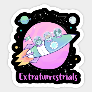 Extrafurrestrials Sticker